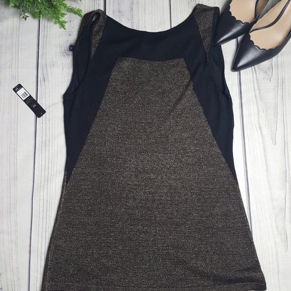 NWT NIC+ZOE Bronze Sleeveless Sweater Silk size M - Picture 5 of 5